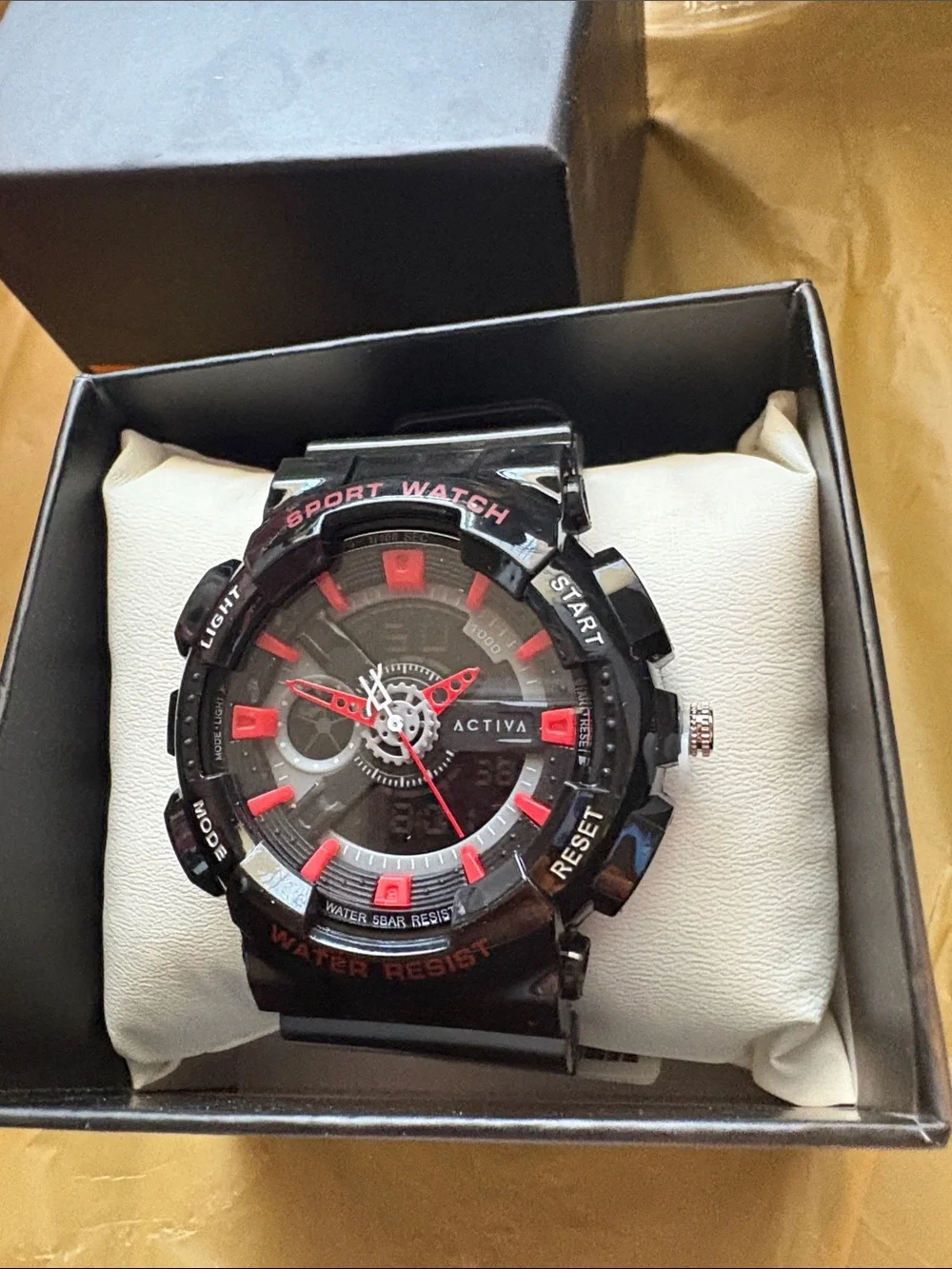 Invicta Black and Red Sport Watch